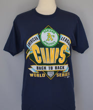 Load image into Gallery viewer, Vintage 90s Oakland A&#39;s American League Champs Tee Size Small to Medium