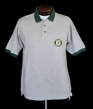 Load image into Gallery viewer, Vintage 90s Oakland A&#39;s Polo Shirt Size Medium to Large
