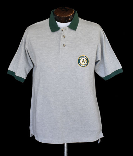 Vintage 90s Oakland A's Polo Shirt Size Medium to Large