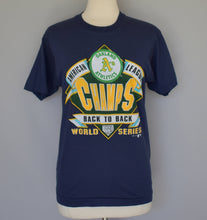 Load image into Gallery viewer, Vintage 90s Oakland A&#39;s American League Champs Tee Size Small to Medium