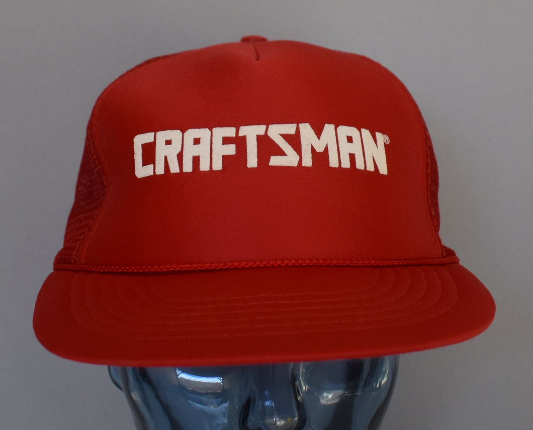 Vintage 90s Craftsman Foam Front Snapback Trucker Hat