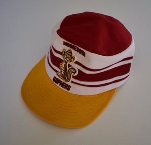 Vintage 70s University of Minnesota Gophers Pillbox Snap Back Hat