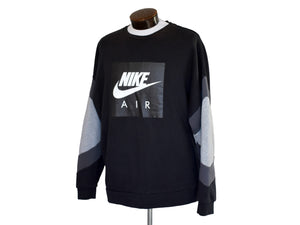 Nike Air Black Color Block Side Zip Pullover Sweatshirt Size XXL 2X