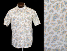 Load image into Gallery viewer, Vintage 70s Paisley Print Polyester Shirt Size Medium